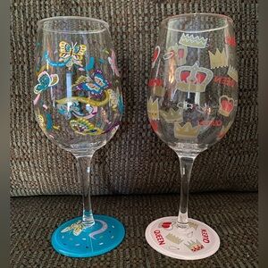 New Set of 2 Lolita wine glasses